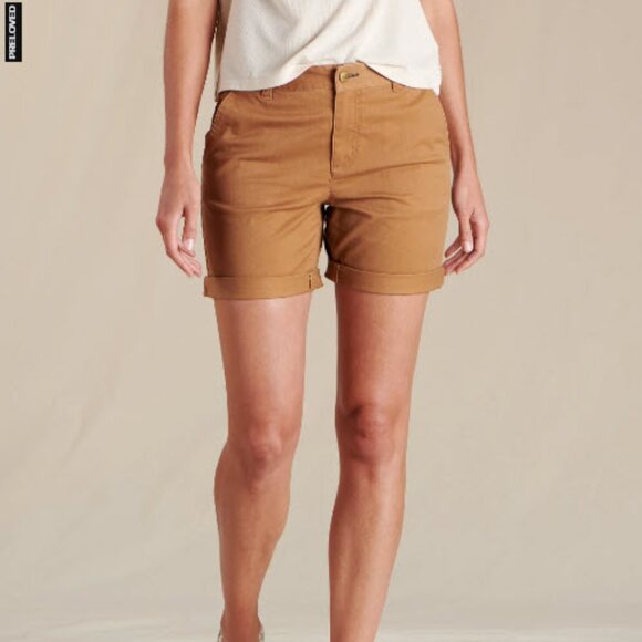 Toad&Co Pants - Toad&Co Organic Cotton Cottonwood Boyfriend Short Women's Size 6
